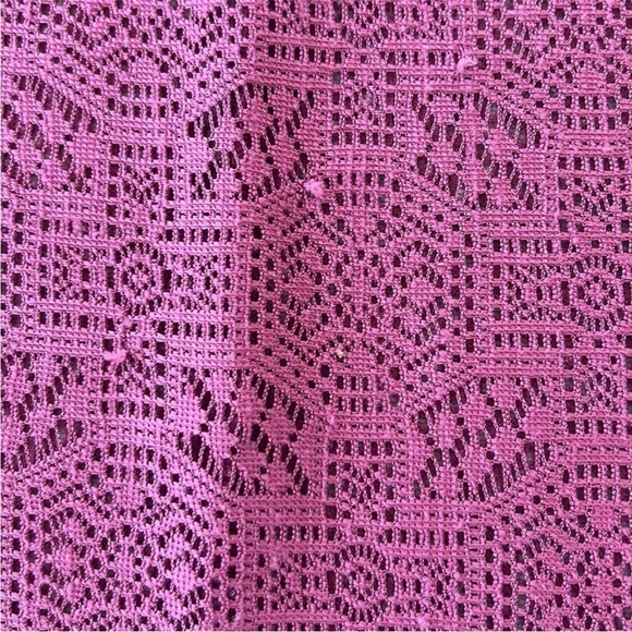 Anthropologie Akemi + Kin Oversized Sheer Lace Dolman Sleeve Top Mauve XS/S - Picture 10 of 10